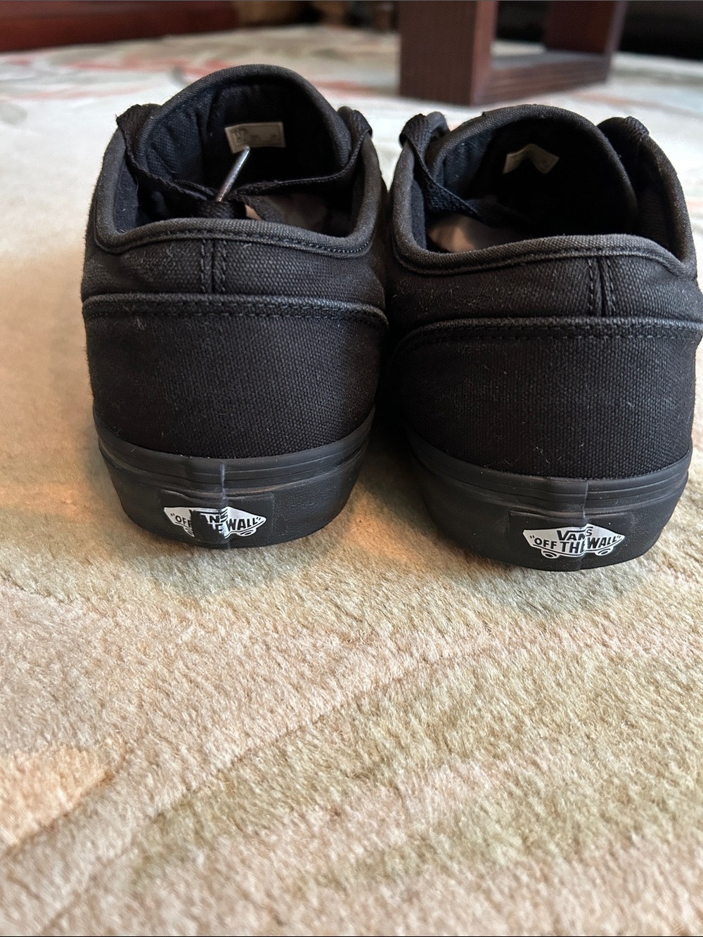 Vans Black Canvas Low-Top Skate Sneakers - Picture 3 of 9